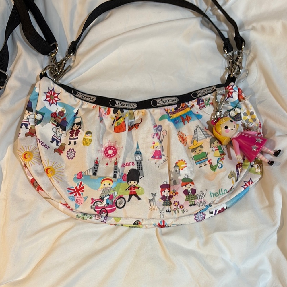 Rare! LeSportsac Disney It’s a Small World Shoulder Bag